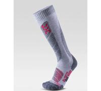UYN Chaussettes All Mountain Ski Technique LIGHT GREY MEL/CORAL 35/36 37/38