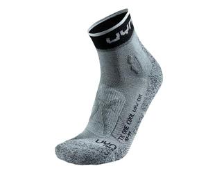 UYN Chaussettes basses de trekking One Cool pour femme, gris/noir, 35-36