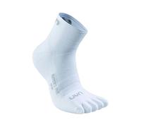 UYN Chaussettes de running Runner's Five Low – 5 doigts, ventilation, amorti – Blanc 39-41 Homme