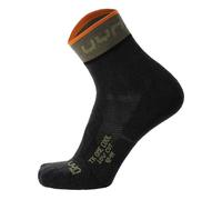 Uyn Chaussettes de sport jaune pastel / gris / orange / noir, Taille 42-44