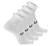 Uyn Chaussettes de sport noir / blanc, Taille 45-47