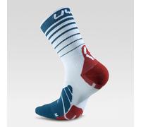 UYN - Chaussettes trail-running - Chaussettes Runner's Five Socks White Blue Red - Chaussettes | Uyn - 42-44 - unisex 42-44