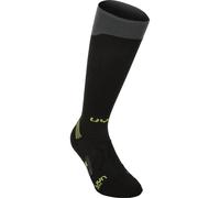 UYN Chaussettes de running Compression One – Natex bio-based – Noir/Gris 39-41