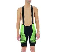 UYN Cuissard Court Racefast Bib avec Chamois Anatomique, Maille 3D et Système Dynamic Ventcuff pour Haute Performance