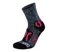 UYN Explorer Chausssettes Mixte Enfant, Black/Pink/Fuxia, 31/34