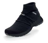 UYN Femme Free Flow Tune High Black Sole Sneaker, 35 EU