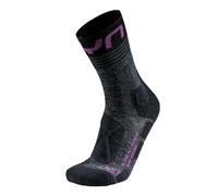 Uyn Chaussettes de sport gris foncé / orchidée / noir, Taille 37-38
