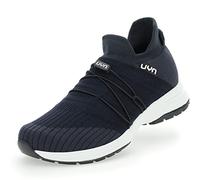 UYN Free Flow Tune White - Chaussures à Double Couche en Laine mérinos et Knit perforé pour Un Confort Maximal et Une Respiration Naturelle