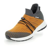 UYN Free Flow Tune White - Chaussures à Double Couche en Laine mérinos et Tissu Knit Respirant pour Confort et régulation Thermique