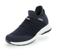 UYN Free Flow Tune White - Chaussures à Double Couche en Laine mérinos et Tissu Knit Respirant pour Confort et régulation Thermique
