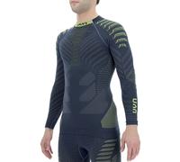 UYN Homme RESILYON Chemise col roulé bleu foncé/jaune - S/M
