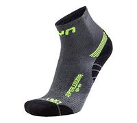 UYN Homme Run Superleggera Socks, Argent/Jaune Fluo, 34 EU