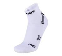 UYN Homme Run Veloce Socks, Blanc Noir, 40 EU