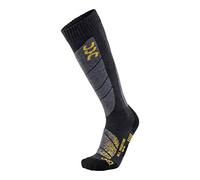 UYN Homme Ski All Mountain Socks, Anthracite Chiné/Jaune, 39-41 EU