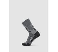 UYN Homme Trekking 2in Merino Mid Socks, Gris Moyen/noir, 42-44 EU