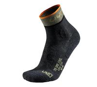 Uyn Chaussettes de sport jaune pastel / gris / orange / noir, Taille 42-44