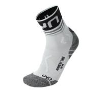 UYN Hommes Runner's One Short Socks Vêtements De Course Chaussettes De Running White/Black - Blanc 42-44