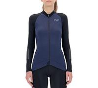 UYN Lady Biking Granfondo Ow Shirt Long_SL. Maillot de Cyclisme à Manches Longues Femme, Peacot/Blackboard, XS