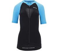 UYN Lady Biking Granfondo Ow Shirt SH_SL. Veste chauffante pour Homme, Homme, Blouson de survêtement, O101972, Blackboard/Danube Blue, m