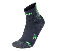 UYN Man Run FIT Socks Bas Homme, Anthracite/Vert Citron, 39-41