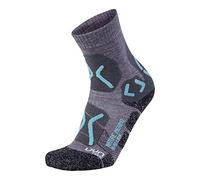 UYN Nature Merino Trekking Chaussettes Femme, Light Grey/Water Green, 35/36