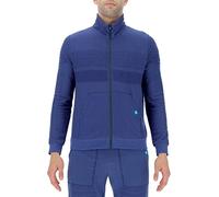UYN O101994 Natural Training Ow Full Zip Long SL_ T-Shirt Men's Bleu Profond L