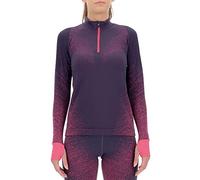 UYN O102124 Running EXCELERATION Long SL.Zip UP T-Shirt Women's Prune/Achillée millefeuille Rose XL