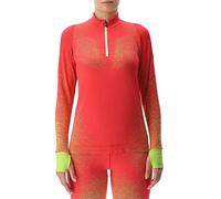 UYN O102124 Running EXCELERATION Long SL.Zip UP T-Shirt Women's Rose/ensoleillé XS
