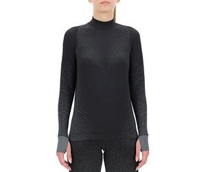 UYN O102125 Running EXCELERATION Long SL.Turtle Neck T-Shirt Women's Nuage Noir L