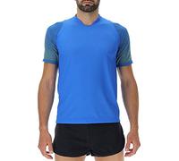 UYN O102341 Running EXCELERATION Ow AERNET SH_SL T-Shirt Men's Lapis/Citron Vert XXL