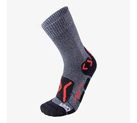 UYN Outdoor Explorer Mid Chaussettes de trekking pour homme S Mélange de gris/rouge.