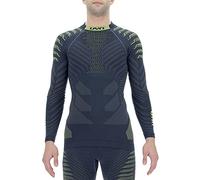UYN RESILYON UW LG_SL. Turtle Neck T-Shirt Men's, Bleu foncé/Jaune, Taille Unique