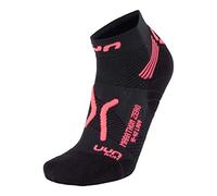 UYN Run Marathon Zero Socks Femme, Noir/Corail Fluo, 36