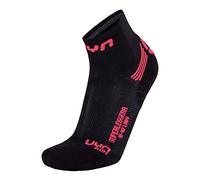 UYN Run Superleggera Socks Femme, Noir/Corail Fluo, 37/38