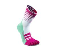 UYN Chaussettes running Runner's Five 5 doigts Anti-ampoules Blanc/Vert Taille 37-38 Femme
