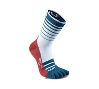 UYN Chaussettes Runner's Five Homme Blanc, Bleu Poseidon, Rouge 45-47 EU