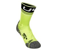 UYN Runner's Mid One Chaussettes De Running Hommes-Vert,Noir, Taille 42-44