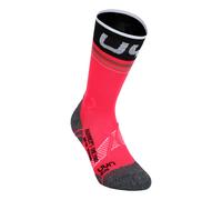 UYN Runner'S One Mid Chaussettes De Running Femmes-Pink,Noir, Taille 41-42