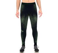 UYN Running EXCELERATION Long Pants Men's, Noir/Jaune Fluo, s