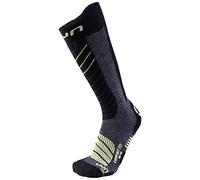 UYN S100043 SKI COMFORT FIT Socks Men's Gris moyen chiné/vert citron 38