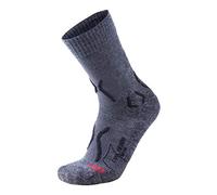 UYN S100052 TREKKING COOL MERINO Socks Men's Gris moyen chiné/noir 47