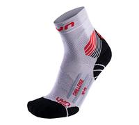 UYN S100074 RUN TRAIL CHALLENGE Socks Men's Gris Perle/Rouge 41
