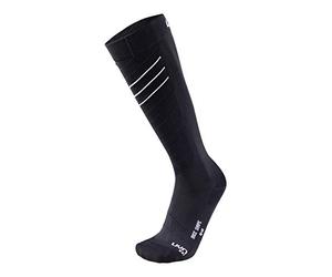 UYN S100121 Ski Race Shape Socks Men's Noir Blanc 38