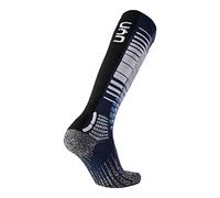 UYN S100154 Ski Snowboard Socks Socks Men's Bleu foncé/Gris chiné 44