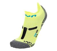 UYN S100223 RUN 2IN Socks Men's Jaune Fluo/Noir 47