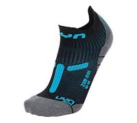 UYN S100223 RUN 2IN Socks Men's Noir/Turquoise 41