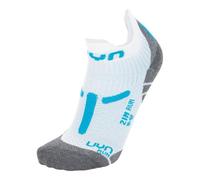 UYN S100224 RUN 2IN Socks Women's Blanc/Turquoise 42