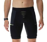 UYN Short de Trail Running Strides - Short léger et Fonctionnel en Fibre Natex Bio et Cordura, Respirant, séchage Rapide, avec Poche pour Smartphone