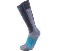 UYN Ski Comfort FIT Socks, Gris/Turquoise, 41/42 Women's