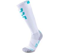 UYN Ski Evo Race Socks Women's, Blanc/Sarcelle, 37/38
